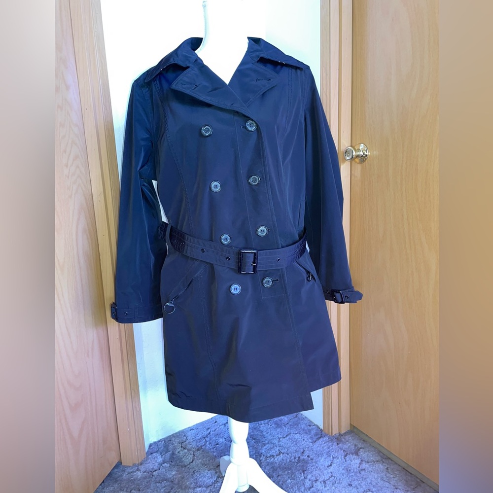 Barbour Waterproof Trench - Size 12 - Black